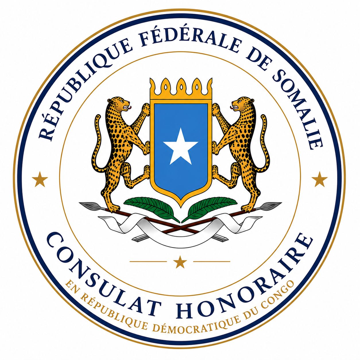 Seal of the Federal Republic of Somalia Honorary Consulate